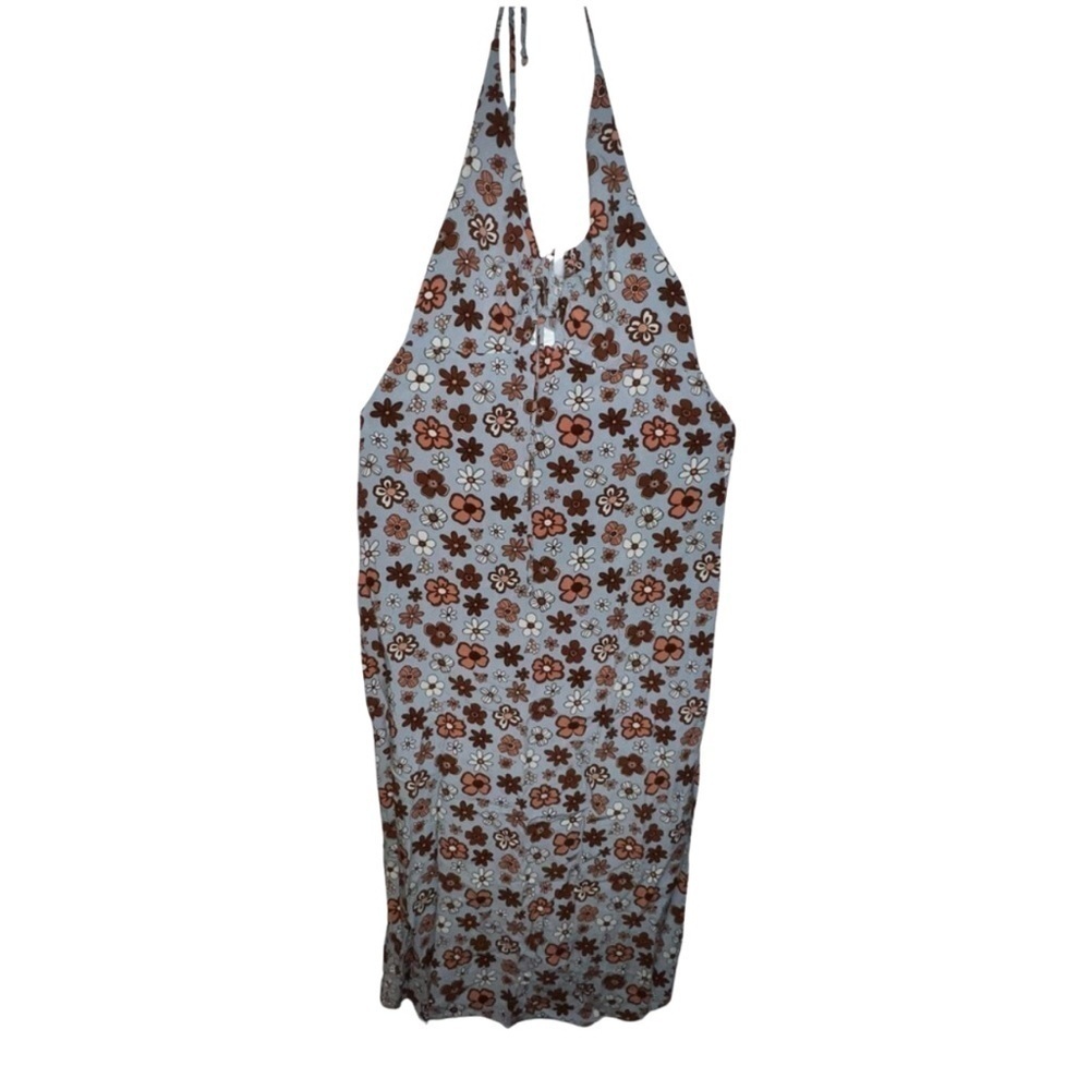 Inspired Hearts Floral Halter Midi Dress Size Large